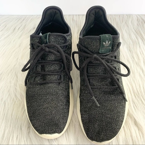 Adidas Tubular Shadow Black Sparkle Sneaker Shoes 10 - Picture 3 of 12